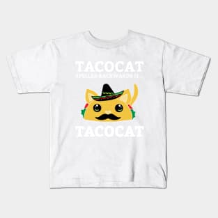 Tacocat Spelled Backward Is TACOCAT | Cute Taco Lover Shirt Kids T-Shirt